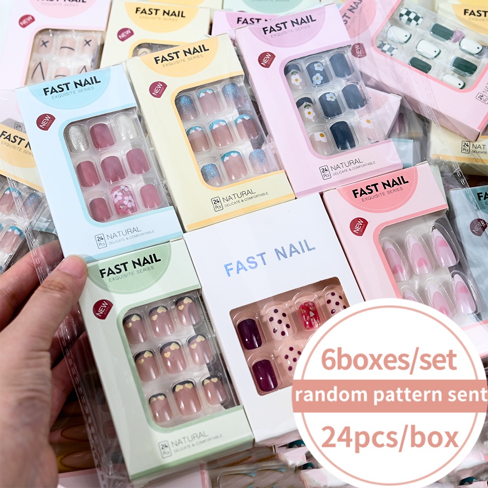 Photography Tips - 6 dozen/set korte vierkante nepnagels met