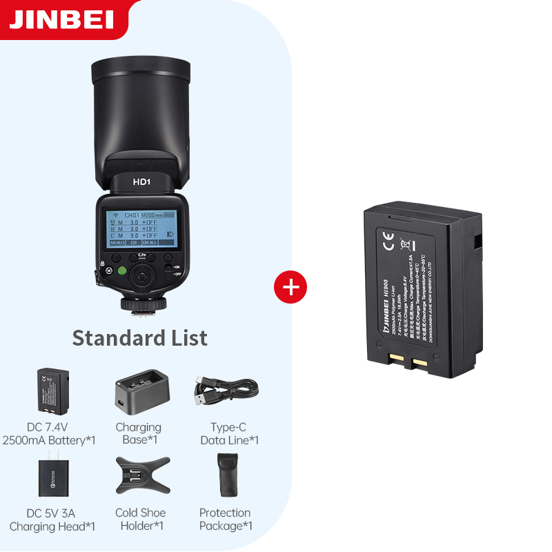 Photography Camera - JINBEI HD-1 Ronde kop HSS Speedlite