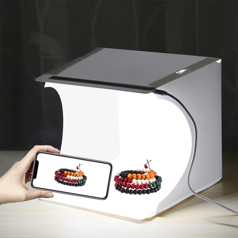 Photography Website - Opvouwbare fotostudio-cabine Softbox Kleine LED-verlichting Draagbare
