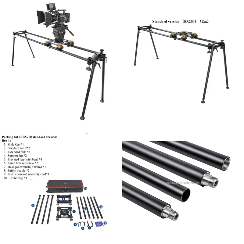 Camera Slider Rail - Greenbull BX200 Draagbare Camera Slider Met