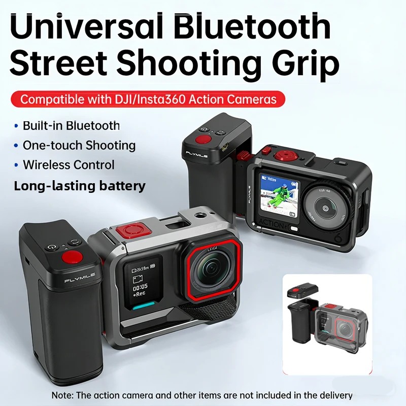Photography Grip Insta360 X5 - Bluetooth-bestuurde Street Grip houder voor DJI