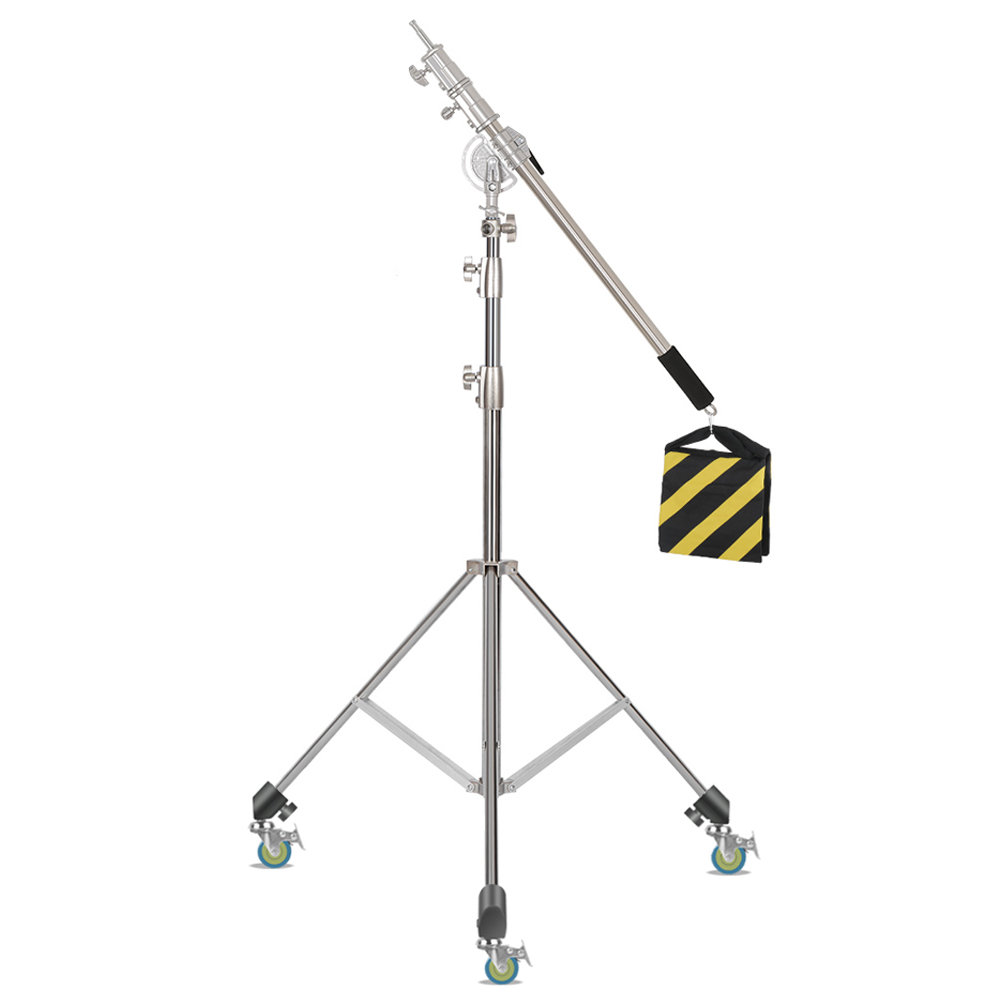 Photography Kit Pro - SH 2,8 m roestvrijstalen lichtstandaard zwaar