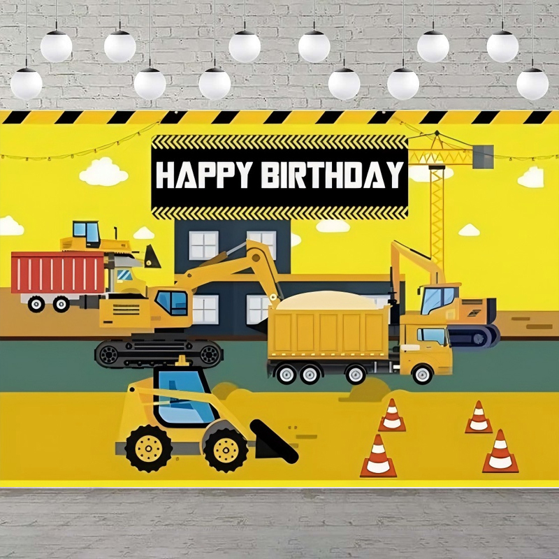 Photography Zone - Bouwthema Fotografie Achtergrond Dump Truck Digger