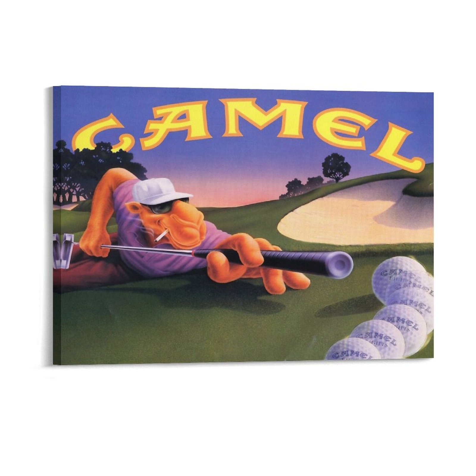 Photography Pose - Vintage Joe Camel Roulette Advertentie Canvas