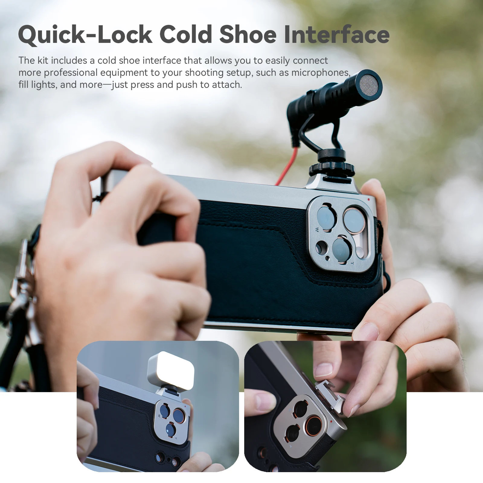 Photography Kit Pro - Fotorgear Retro Mobiele Telefoonhoes Fotografie Kit