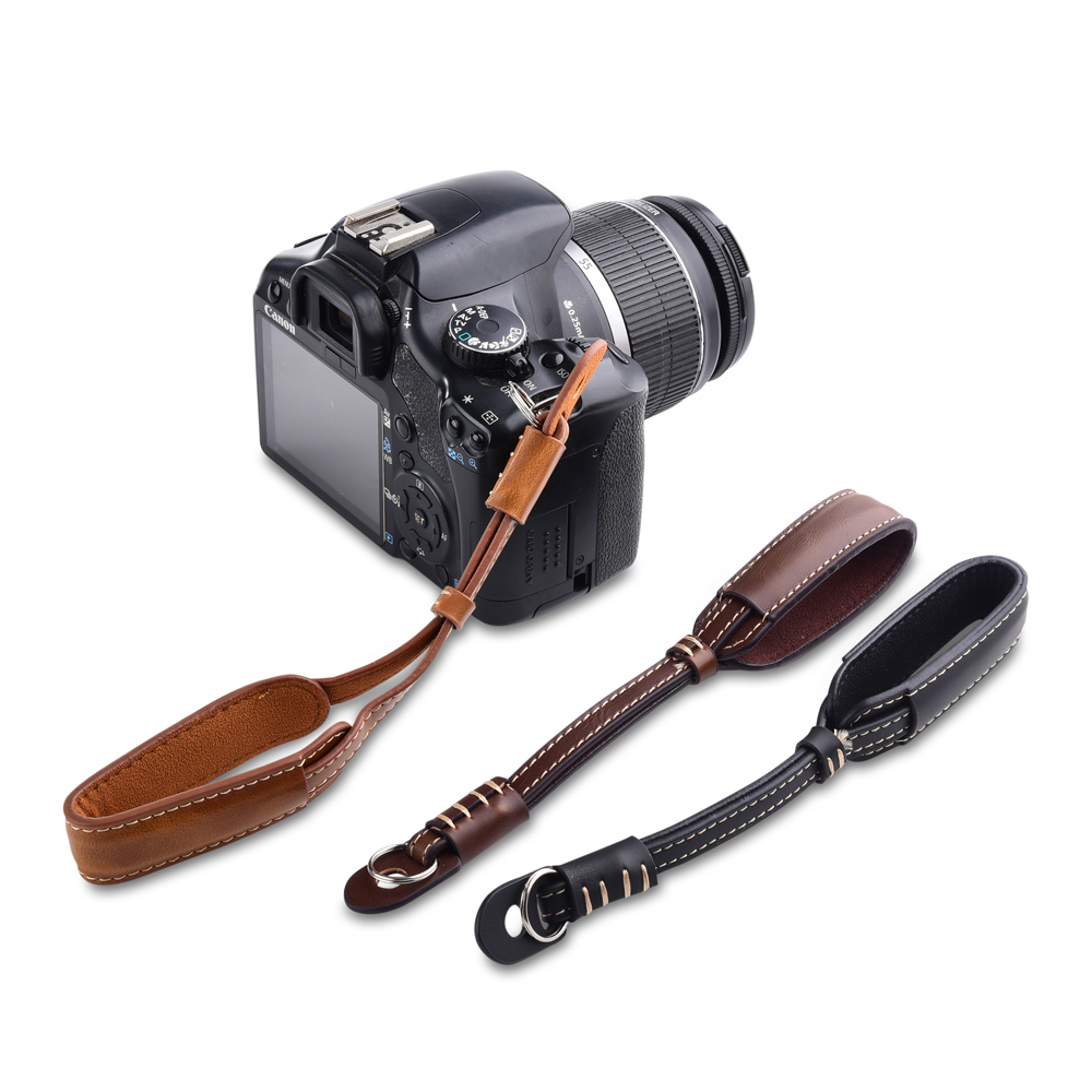 Nikon Camera D3500 - Camera Lederen Handgreep Metalen Ring Polsband