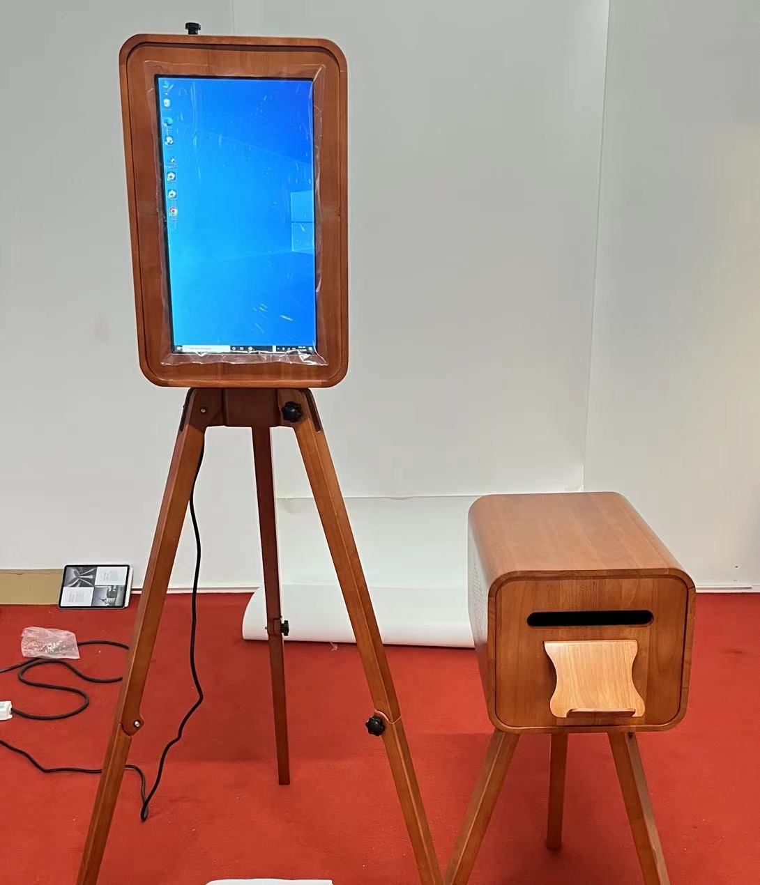 Photography Website - Eikenhouten selfie camera fotohokje printerstandaard voor
