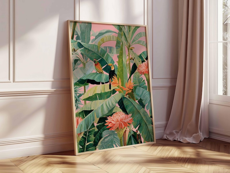 1pc Retro Tropische Canvas Pos - Photography Pose recensie en prijs