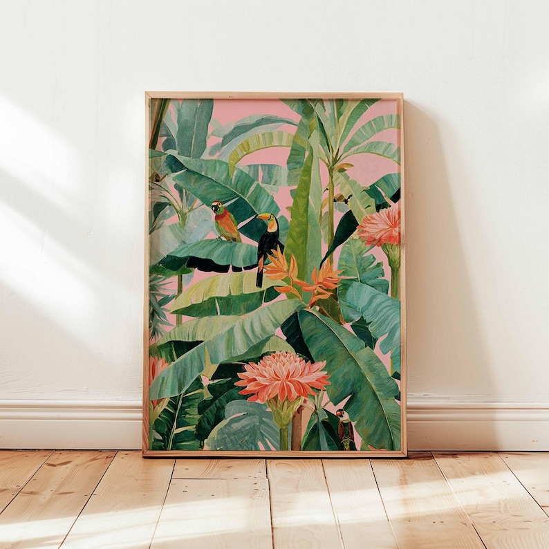 1pc Retro Tropische Canvas Pos - Photography Pose recensie en prijs