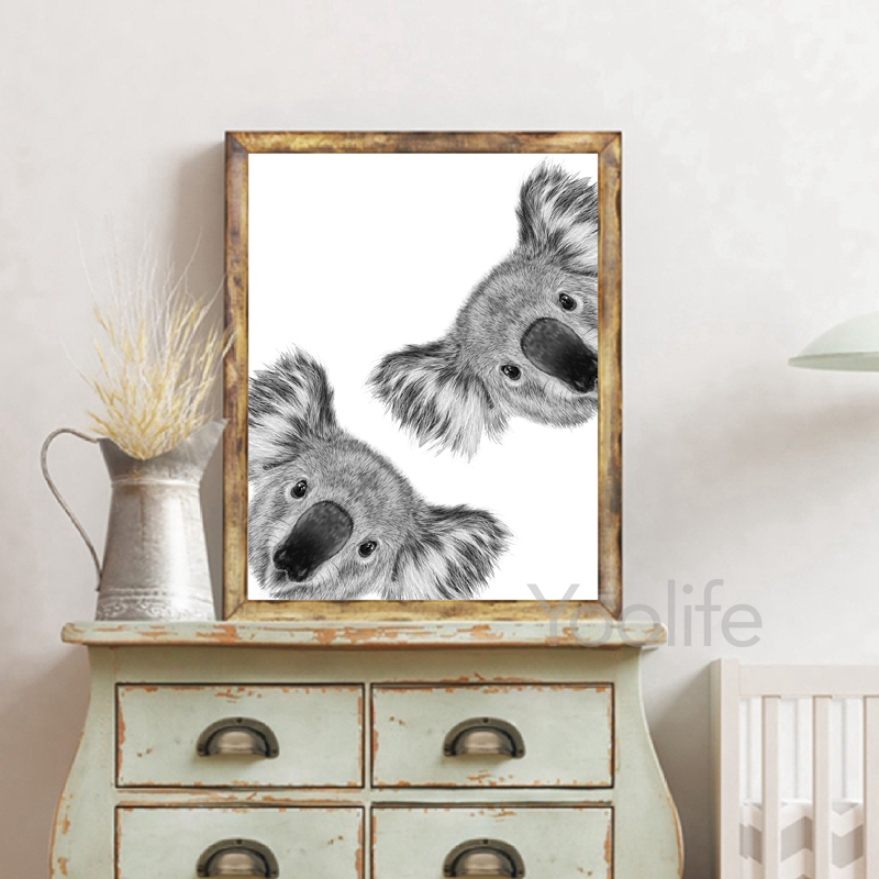 Koala Print Zwart-wit Foto Can - Photography Zoo recensie en prijs