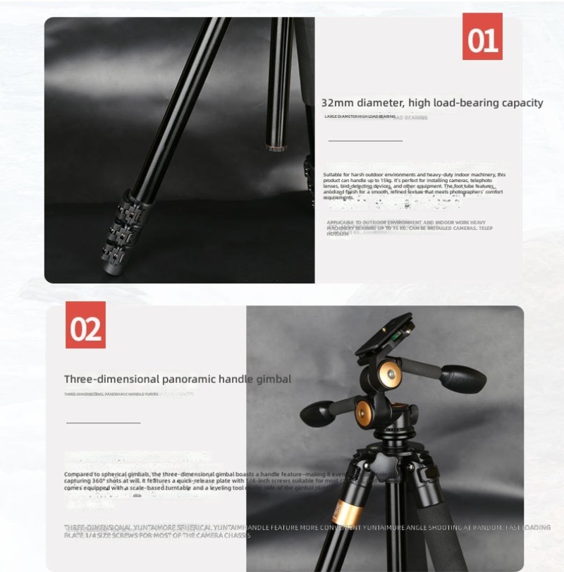 Q620 camerastatief van alumini - Photography Camera recensie en prijs