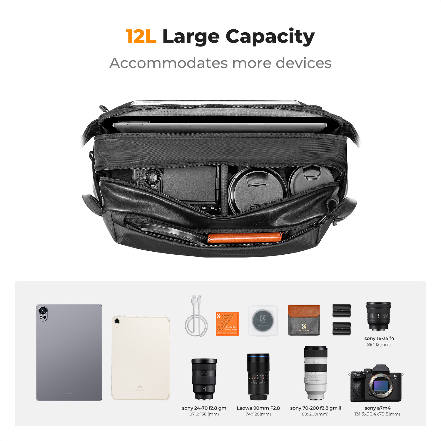 K&F CONCEPT 12L/10L Camera Sli - Photography Camera recensie en prijs