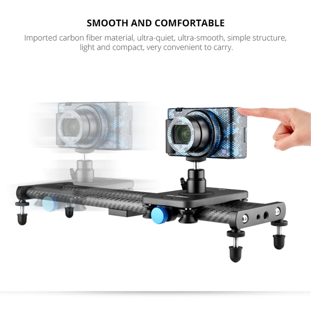 YELANGU 40CM Koolstofvezel Cam - Camera Slider Rail recensie en prijs
