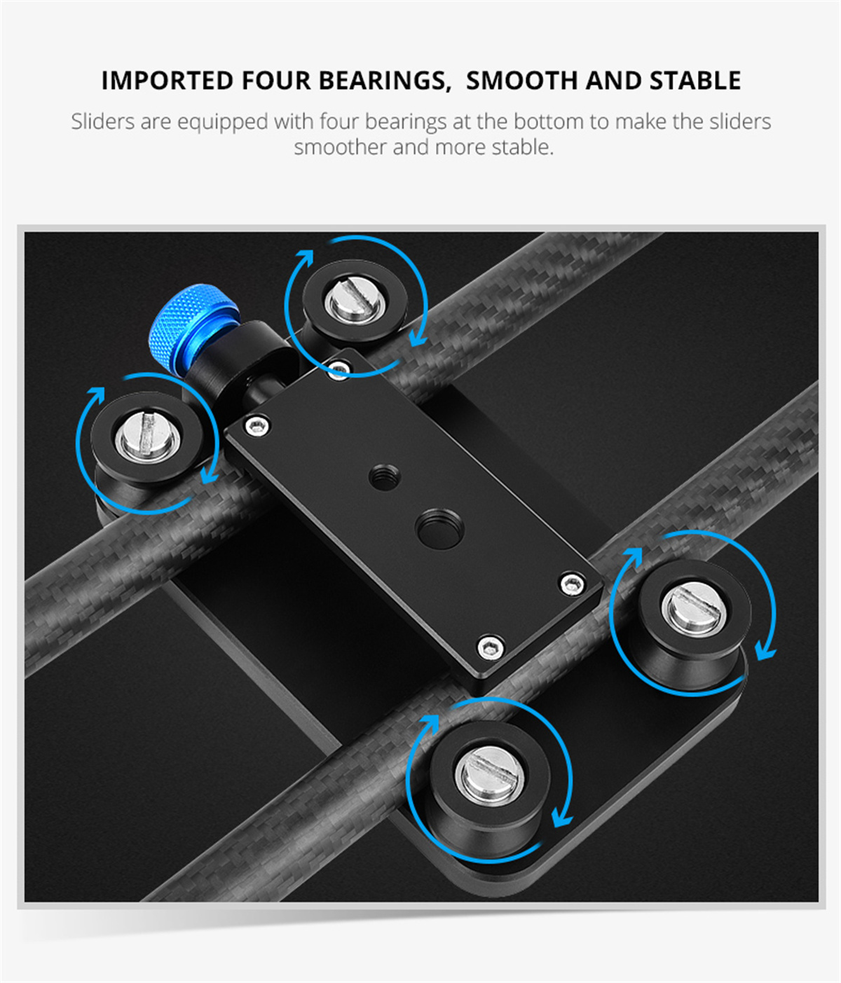 YELANGU 40CM Koolstofvezel Cam - Camera Slider Rail recensie en prijs